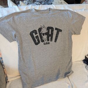 GOAT USA Gray Short Sleeve Tee